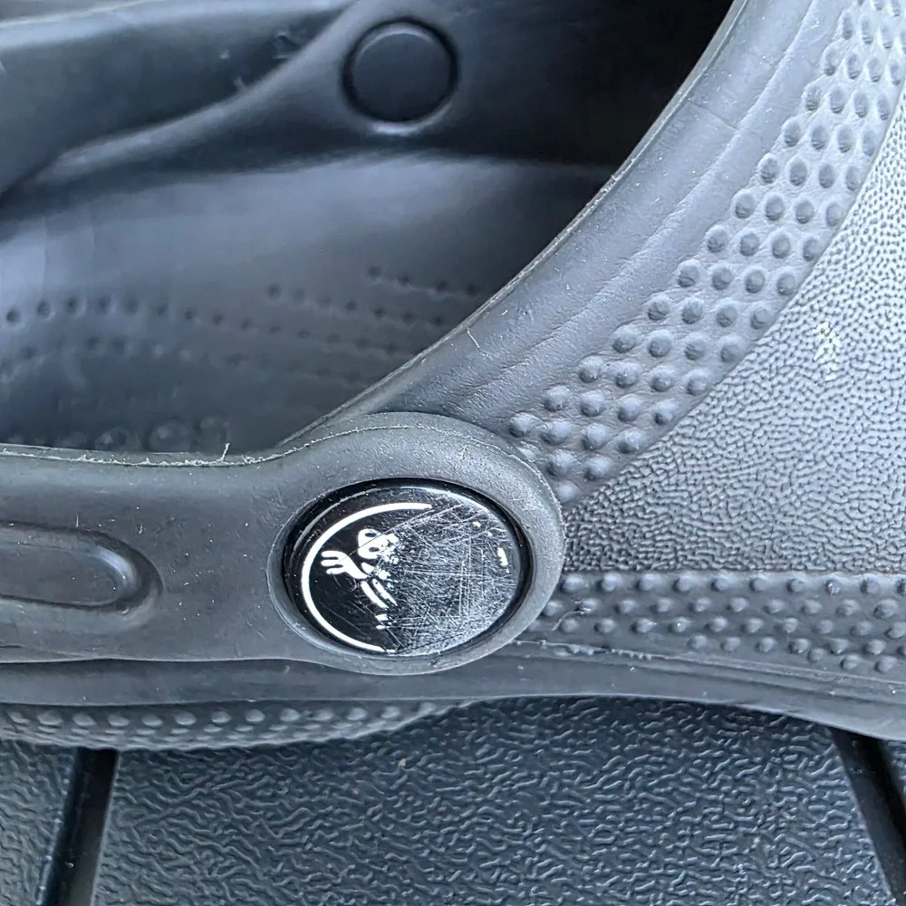 Crocs Kids Classic Clog Black Slip On Water Shoes Size C12